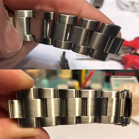 stretched links rolex|rolex wristband repair cost.